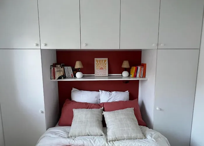 公寓 Joli 3 Pieces, 2 Chambres, 6 Personnes, Clair, Vue Degagee, Balcon & Parking Prive *